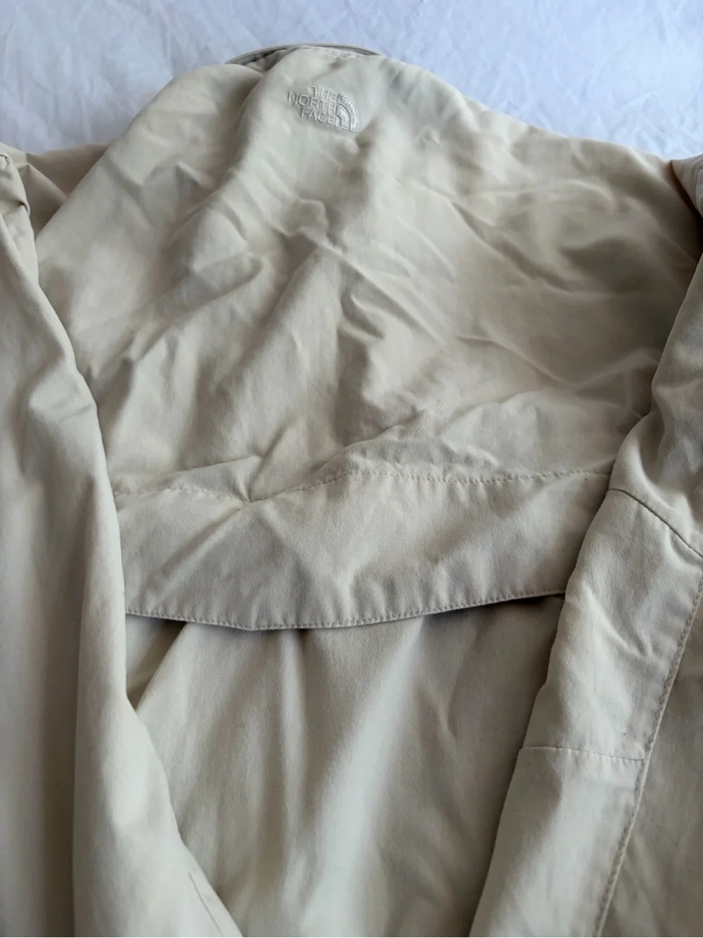 The North Face Men's Light Beige Shirt Jacket Fishing Shirt Size M